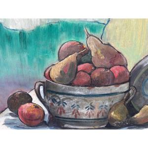 Pont Aven School; The Soup And The Fruits
