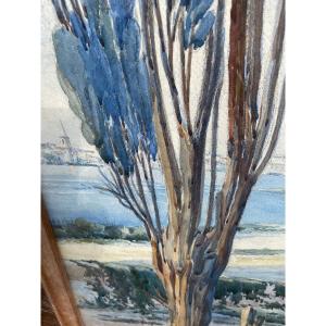 Very Large Watercolor By Jullien Rousset