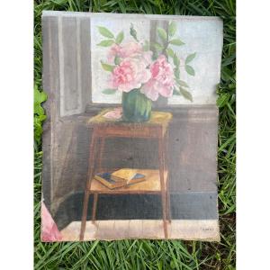 Skelette And Flowers By Gustave Camus 