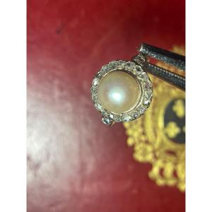 Gold Pearl And Diamond Rose Ring 