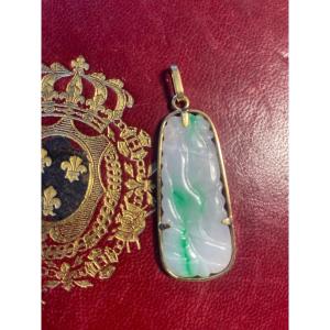 Gold And Jade Pendant