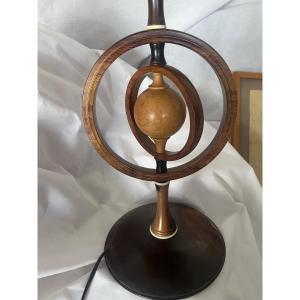 Rosewood And Bone Lamp