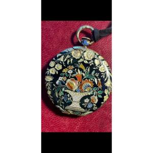 Gold And Enamel Pocket Watch Leroy Et Fils Paris