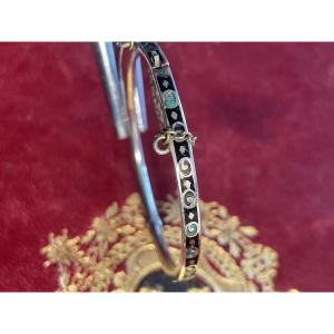 Silver And Enamel Bracelet