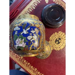 Box And Its Lid In Asian Cloisonné