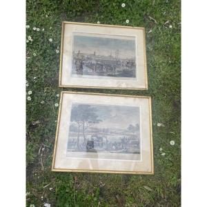 Pair Of Engravings Of Napoleon's Army
