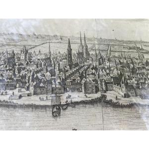 Engraving Of Bordeaux, 18th Century
