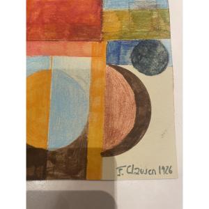 Gouache By Clausen Francisca 