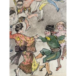 Watercolor By Louis Maurice Malapert