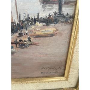 The Port Of Dudrecht By Fernand Legoud Gérard