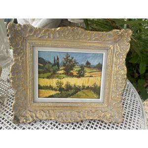 Provençal Landscape With Wheat Fields