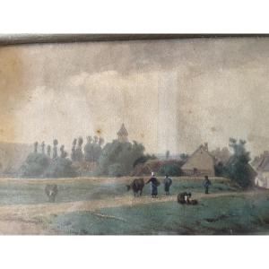 Cows And Peasants In The Countryside 