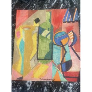 Cubist Still Life By Jean Du Marboré 