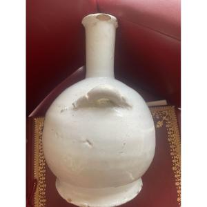 18th Century Earthenware Flask With Two Handles 