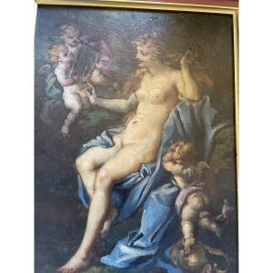 Female Nude And Cherubs