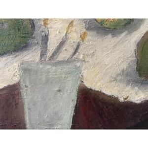 Breton, Painter's Palette And Fruits From Etchevery 