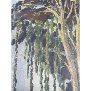 River Landscape Painting 