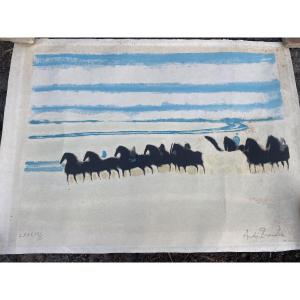 Lithograph By André Brasilier