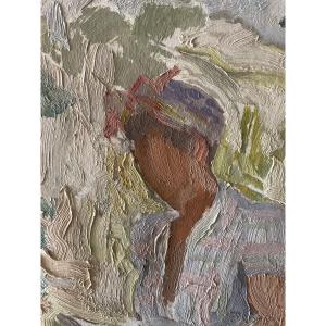 Woman Reading In The Garden 