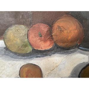 Still Life With Fruit By Demaret 