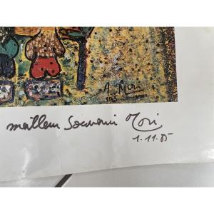 Signed Poster Of Mori