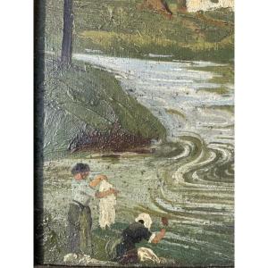 The Washerwomen By André Purgues 
