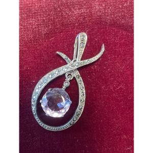 Silver And Amethyst Pendant 