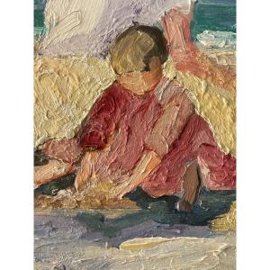 Children's Games On The Beach By C. Bernard 