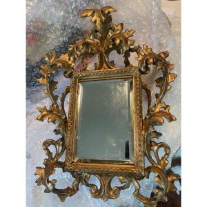 Italian Gilded Mirror From The End Of The 18th Century