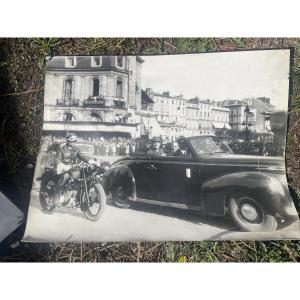 Photo Of General De Gaulle In His Car 