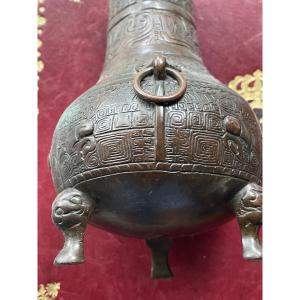 Asian Bronze Vase 