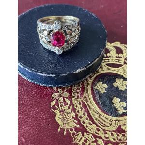 Gold And Diamond Ring 