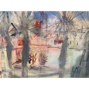 Orientalist Watercolor 