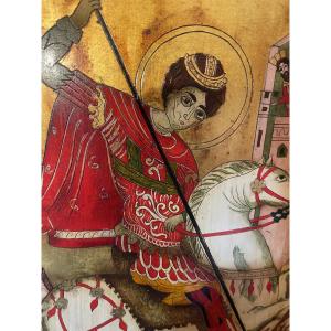 Horseman And Dragon Icon 