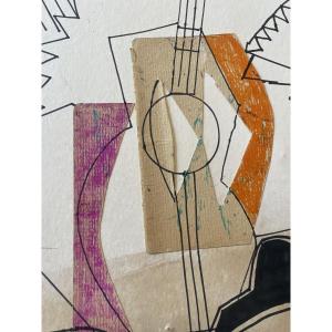 Oil And Collages By A. Huberti 