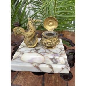 Rooster Inkwell