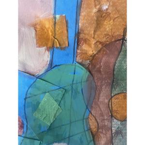 Oil And Collages By Huberti Antonio 