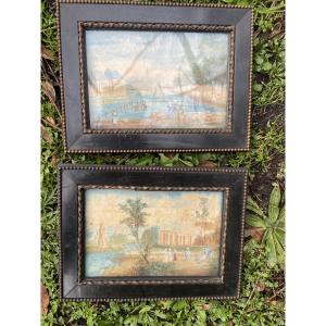 Pair Of 18th-century Gouache Paintings