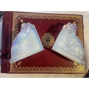Glass Paste Bookends