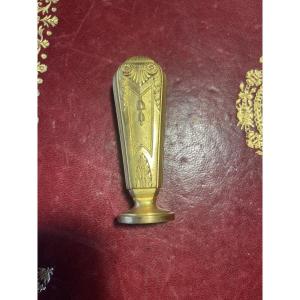 Art Deco Gilt Bronze Seal 