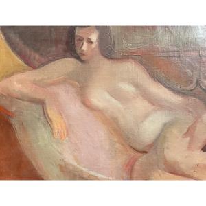 Reclining Nude By Nicolas Poliakoff 