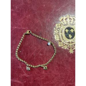 Gold And Pearl Women's Bracelet 