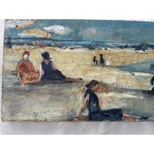 The Beach And Its Bathers By C. Bernard 