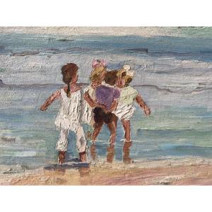 Children At The C. Bernard Swimming Pool 