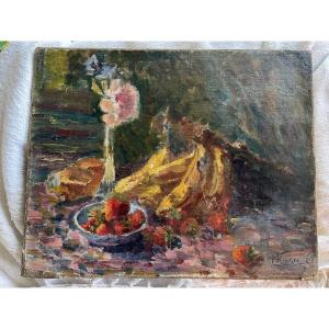 Strawberries And Bananas From Ribera. 