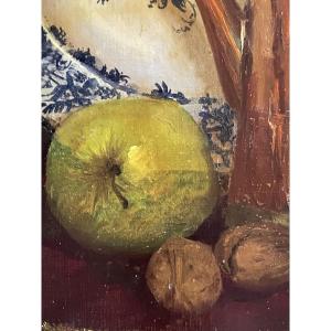 Coffee Pot And Apple 