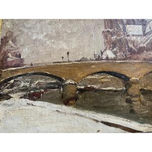 Notre Dame De Paris Under The Snow By Calvé  