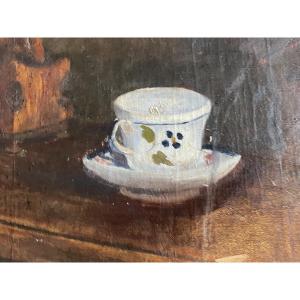 The Coffee Grinder And Its Cup 