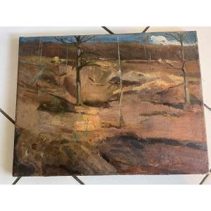 Landscape By Marret Henri Justin 