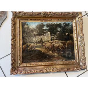 Sheep And Shepherdess 